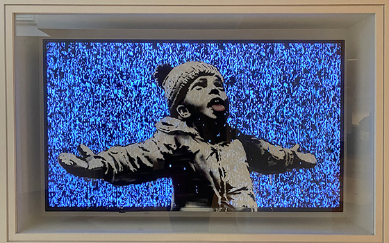 Banksy - TV Snow Boy