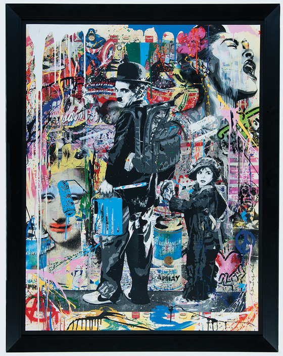 Charlie Chaplin by Mr Brainwash