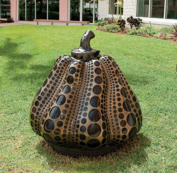 Yayoi Kusama- bronze polka-dotted pumpkin